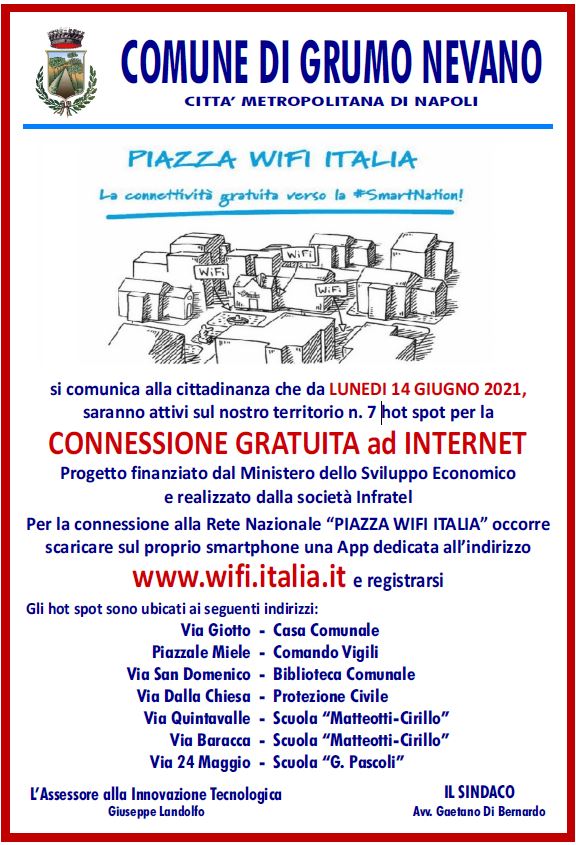 Piazza Wifi Italia, come registrarsi